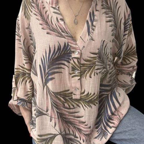 Рубашка Elena&Vika (50-56) 26023 beige (деми) Elena&Vika 26023 beige