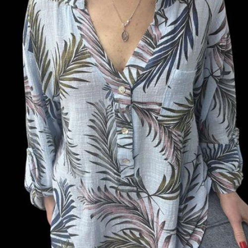 Рубашка Elena&Vika (50-56) 26023 l.blue (деми) Elena&Vika 26023 l.blue