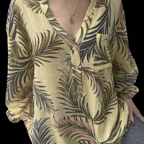 Рубашка Elena&Vika (50-56) 26023 yellow (деми) Elena&Vika 26023 yellow