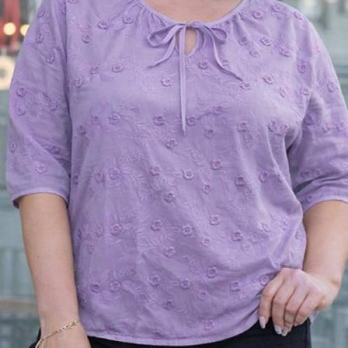 Блузка Elena&Vika (52-54) 26027 lilac (лето) Elena&Vika 26027 lilac