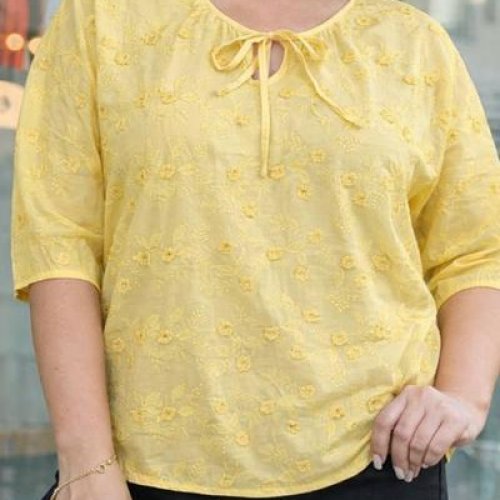 Блузка Elena&Vika (52-54) 26027 yellow (лето) Elena&Vika 26027 yellow