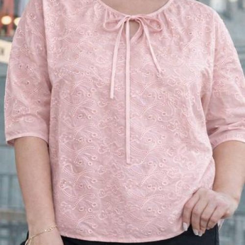 Блузка Elena&Vika (52-54) 26029 peach (лето) Elena&Vika 26029 peach