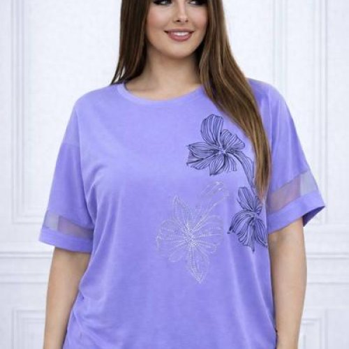 Футболка Elena&Vika (58-62) 26034 lilac (лето) Elena&Vika 26034 lilac