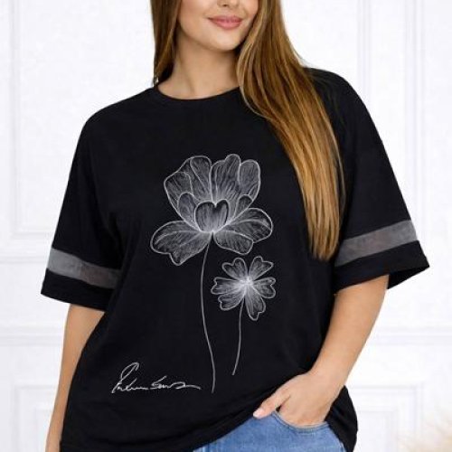 Футболка Elena&Vika (58-62) 26035 black (лето) Elena&Vika 26035 black