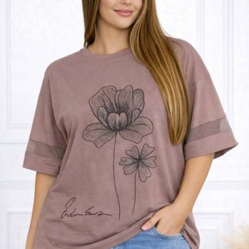 Футболка Elena&Vika (58-62) 26035 brown (лето) Elena&Vika 26035 brown