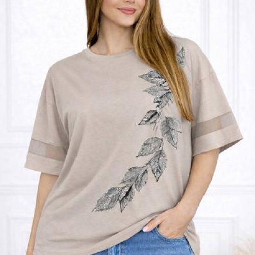 Футболка Elena&Vika (58-62) 26036 beige (лето) Elena&Vika 26036 beige