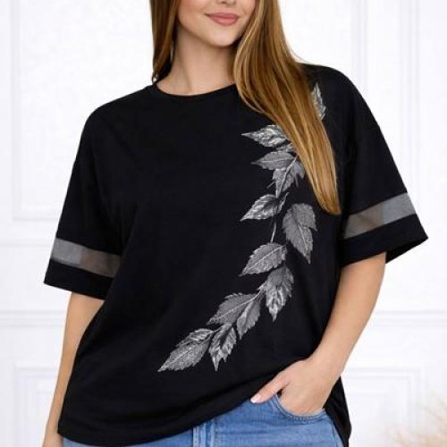 Футболка Elena&Vika (58-62) 26036 black (лето) Elena&Vika 26036 black