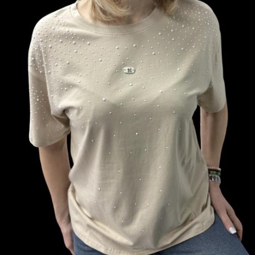 Футболка Elena&Vika (46-50) 26108 l.beige (лето) Elena&Vika 26108 l.beige