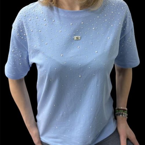 Футболка Elena&Vika (46-50) 26108 l.blue (лето) Elena&Vika 26108 l.blue