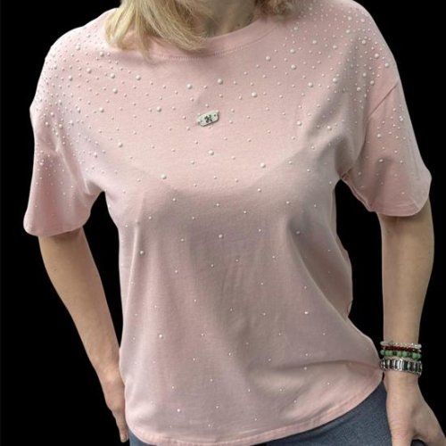 Футболка Elena&Vika (46-50) 26108 pink (лето) Elena&Vika 26108 pink