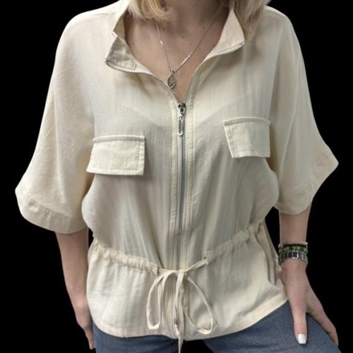 Рубашка Elena&Vika (46-50) 26118 beige (лето) Elena&Vika 26118 beige