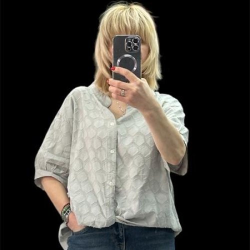 Рубашка Elena&Vika (50-52) 26119 grey (лето) Elena&Vika 26119 grey