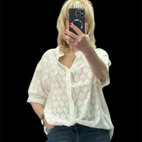 Рубашка Elena&Vika (50-52) 26119 white (лето) Elena&Vika 26119 white