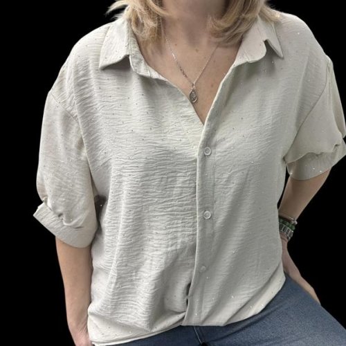 Рубашка Elena&Vika (48-52) 26120 l.grey (лето) Elena&Vika 26120 l.grey