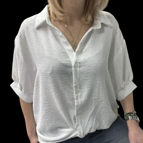 Рубашка Elena&Vika (48-52) 26120 white (лето) Elena&Vika 26120 white