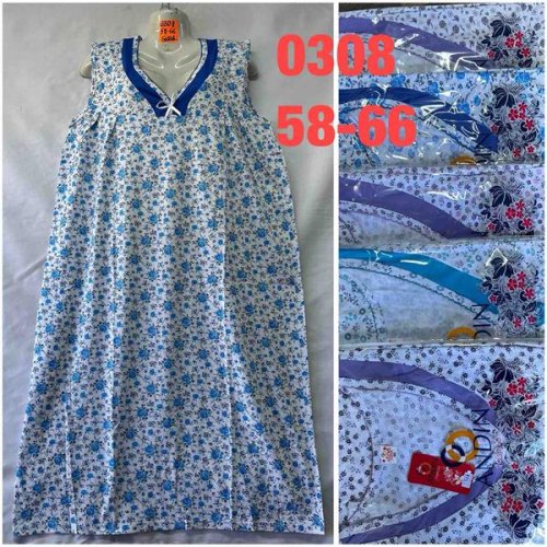 Ночнушка HomeWear (58-66) 0308 mix (лето) HomeWear 0308 mix