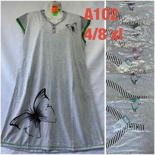 Ночнушка HomeWear (4XL-8XL) A102 mix (лето) HomeWear A102 mix