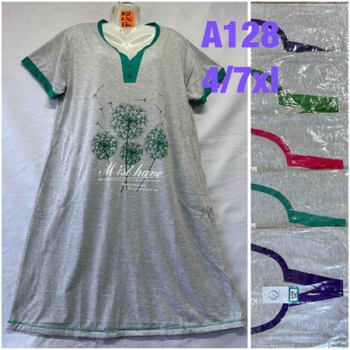 Ночнушка HomeWear (4XL-7XL) A128 mix (лето) HomeWear A128 mix