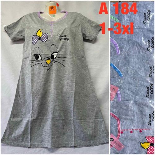 Ночнушка HomeWear (44-48) A184 mix (лето) HomeWear A184 mix