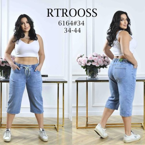 Бриджи Jeans Club (34-44) 6164 l.blue (лето) Jeans Club 6164 l.blue