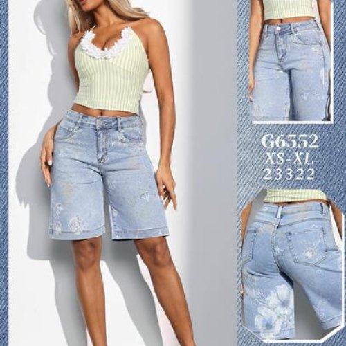 Шорты Jeans Club (XS-XL) G6552 l.blue (лето) Jeans Club G6552 l.blue