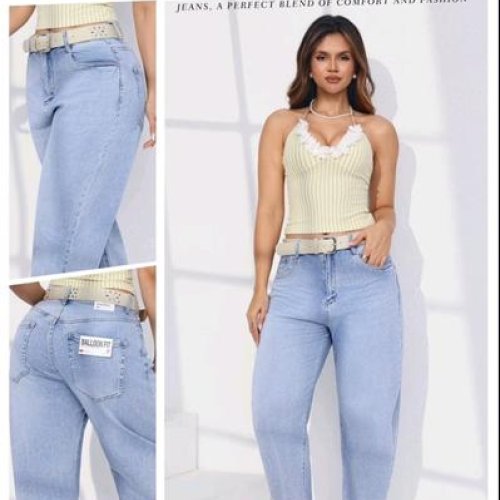 Джинсы Jeans Club (L-4XL) MK555 l.blue (деми) Jeans Club MK555 l.blue