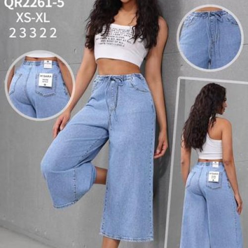 Бриджи Jeans Club (XS-XL) QR2261-5 l.blue (лето) Jeans Club QR2261-5 l.blue