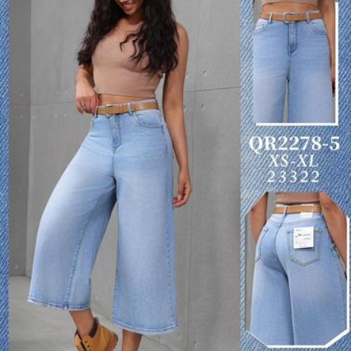 Бриджи Jeans Club (XS-XL) QR2278-5 l.blue (лето) Jeans Club QR2278-5 l.blue