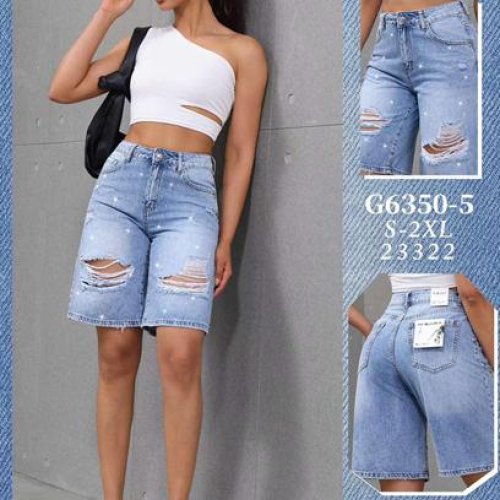 Шорты Jeans Club (S-2XL) G6350-5 l.blue (лето) Jeans Club G6350-5 l.blue