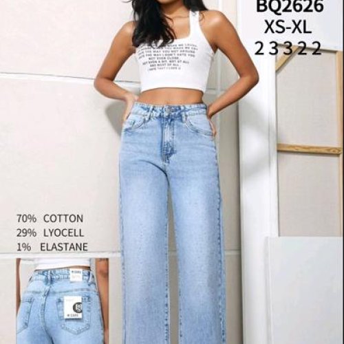 Джинсы Jeans Club (XS-XL) BQ2626 l.blue (деми) Jeans Club BQ2626 l.blue