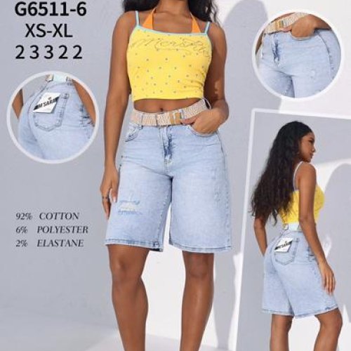 Шорты Jeans Club (XS-XL) G6511-6 l.blue (лето) Jeans Club G6511-6 l.blue