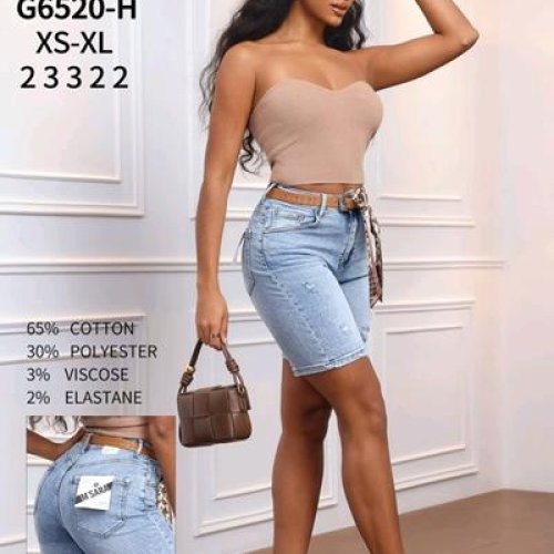 Шорты Jeans Club (XS-XL) G6520H l.blue (лето) Jeans Club G6520H l.blue