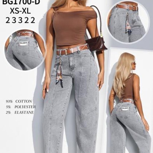 Джинсы Jeans Club (XS-XL) BG1700D l.grey (деми) Jeans Club BG1700D l.grey