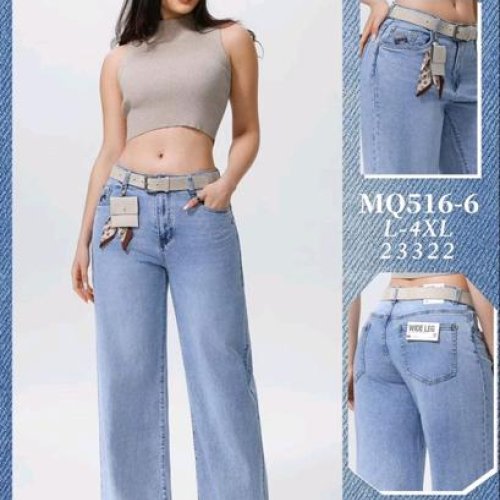 Джинсы Jeans Club (L-4XL) MQ516-6 l.blue (деми) Jeans Club MQ516-6 l.blue