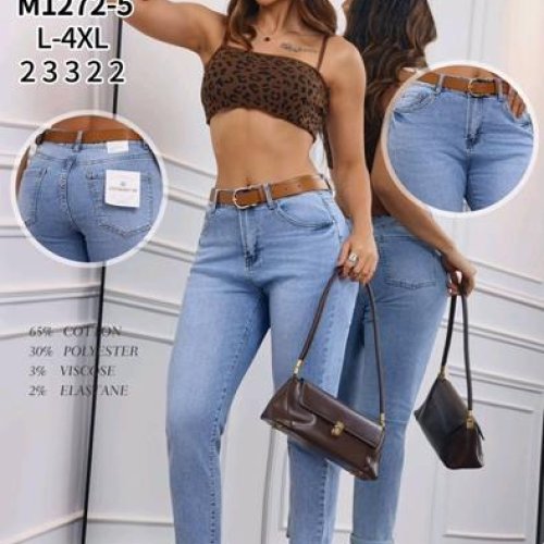 Джинсы Jeans Club (L-4XL) M1272-5 l.blue (деми) Jeans Club M1272-5 l.blue