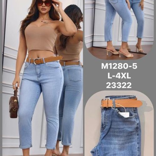 Джинсы Jeans Club (L-4XL) M1280-5 l.blue (деми) Jeans Club M1280-5 l.blue