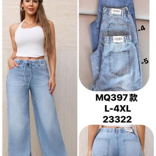 Джинсы Jeans Club (L-4XL) MQ397-5 blue (деми) Jeans Club MQ397-5 blue