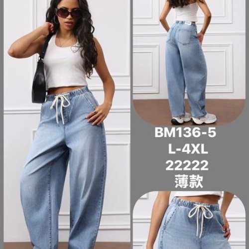 Джинсы Jeans Club (L-4XL) BM136-5 l.blue (деми) Jeans Club BM136-5 l.blue