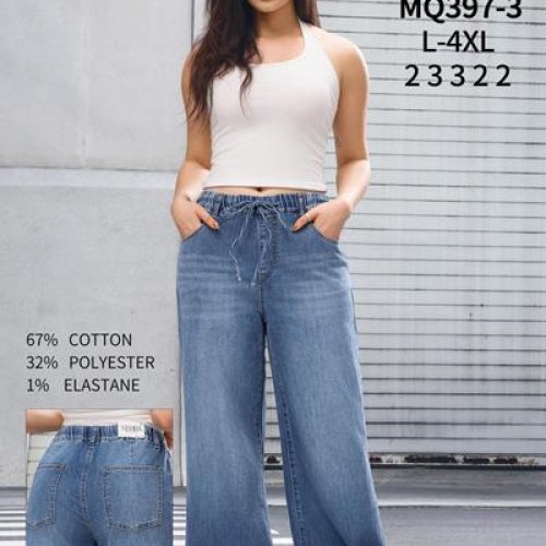 Джинсы Jeans Club (L-4XL) MQ397-3 blue (деми) Jeans Club MQ397-3 blue