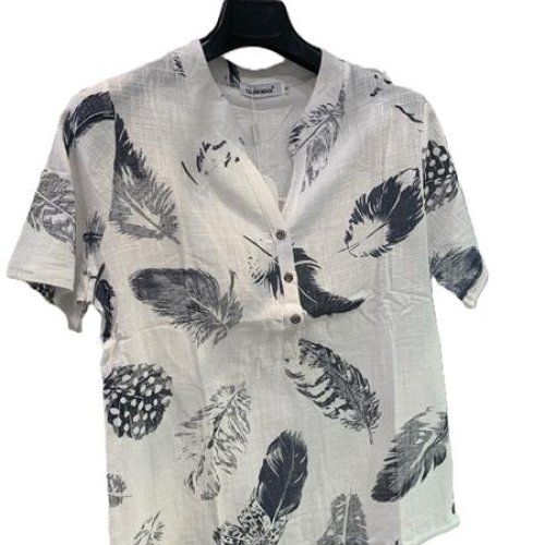 Блузка Orange Chinese (XL-5XL) 276-1 white (лето) Orange Chinese 276-1 white