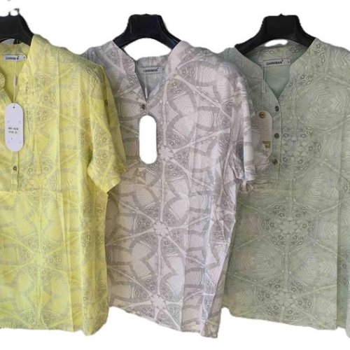 Блузка Orange Chinese (XL-5XL) 428 yellow (лето) Orange Chinese 428 yellow