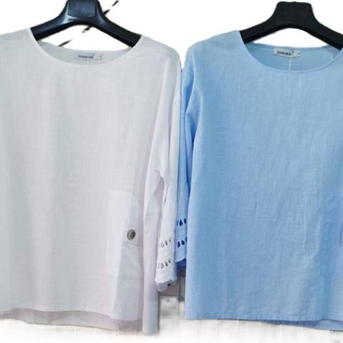 Блузка Orange Chinese (XL-4XL) 416 white (лето) Orange Chinese 416 white