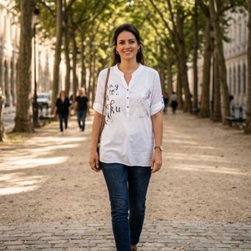 Блузка Orange Chinese (XL-5XL) 273 white (лето) Orange Chinese 273 white