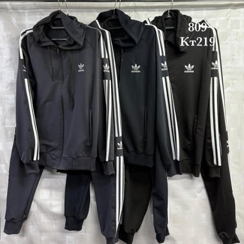 Костюм спорт Shon (48-56) S2656 black (деми) Shon S2656 black