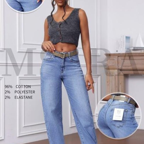 Джинсы Vidlyry (S-2XL) 1102-4 l.blue (деми) Vidlyry 1102-4 l.blue