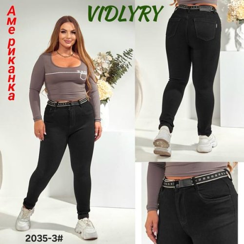Джинсы Vidlyry (30-36) 2035-3 black (деми) Vidlyry 2035-3 black