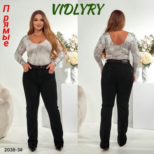 Джинсы Vidlyry (31-38) 2038-3 black (деми) Vidlyry 2038-3 black