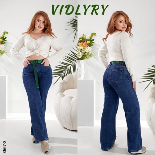 Джинсы Vidlyry (30-36) 3567-3 blue (деми) Vidlyry 3567-3 blue