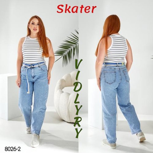 Джинсы Vidlyry (28-33) 8026-2 l.blue (деми) Vidlyry 8026-2 l.blue