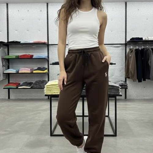 Штаны спорт Delviago (S-L) DL743 brown (деми) Delviago DL743 brown